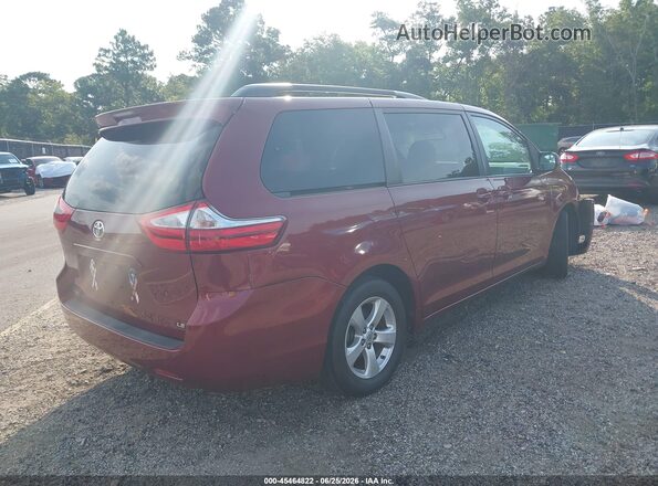 5TDKZ3DC3HS826905 2017 TOYOTA SIENNA Red Tył prawy