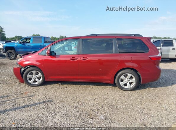 5TDKZ3DC3HS826905 2017 TOYOTA SIENNA Red 