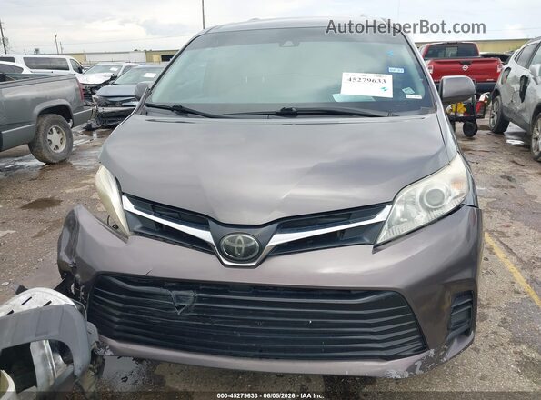 5TDKZ3DC3LS023228 2020 TOYOTA SIENNA Gray Instrument cluster view