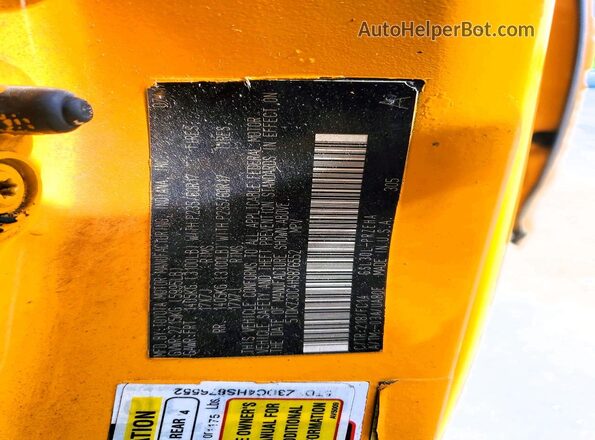 5TDKZ3DC4HS876552 2017 TOYOTA SIENNA Yellow 