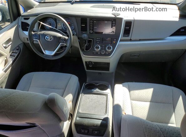 5TDKZ3DC4LS047165 2020 TOYOTA SIENNA Black Вид панелі приладів
