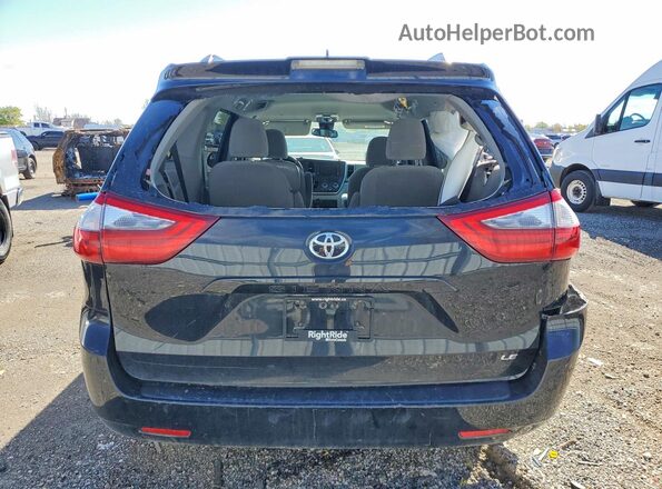 5TDKZ3DC4LS047165 2020 TOYOTA SIENNA Black Вид ззаду