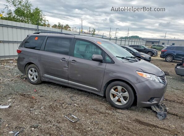 5TDKZ3DC5HS817378 2017 TOYOTA SIENNA Gray Delantero derecho