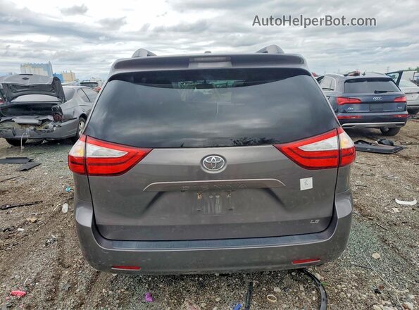 5TDKZ3DC5HS817378 2017 TOYOTA SIENNA Gray Vista trasera