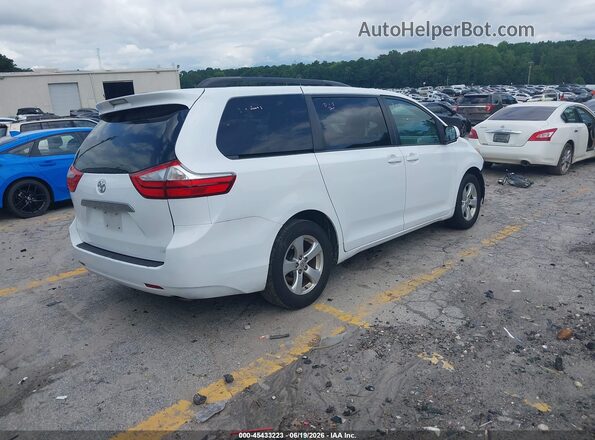 5TDKZ3DC5HS827649 2017 TOYOTA SIENNA White Задня права чверть