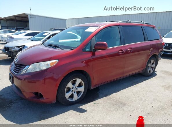 5TDKZ3DC5HS874910 2017 TOYOTA SIENNA Burgundy წინა მარცხენა ხედი სამი მეოთხედიდან