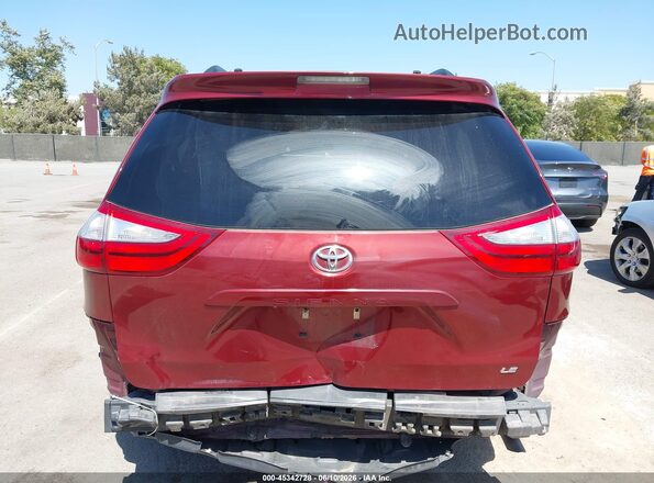 5TDKZ3DC5HS874910 2017 TOYOTA SIENNA Burgundy 