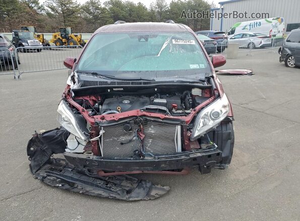 5TDKZ3DC5LS050530 2020 TOYOTA SIENNA Burgundy Вид спереду