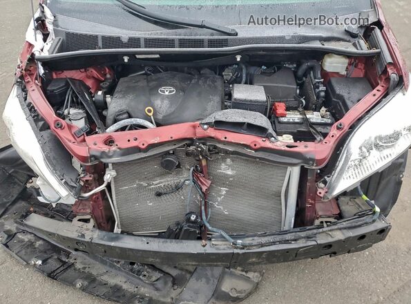5TDKZ3DC5LS050530 2020 TOYOTA SIENNA Burgundy Вид підкапотного простору