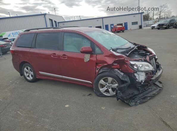 5TDKZ3DC5LS050530 2020 TOYOTA SIENNA Burgundy Передня права чверть