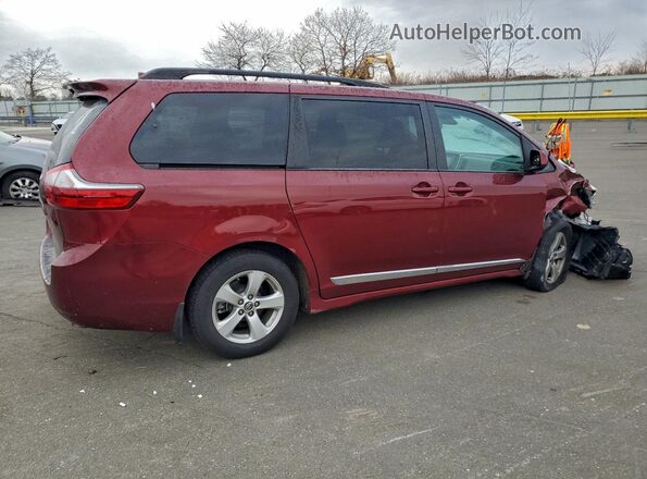 5TDKZ3DC5LS050530 2020 TOYOTA SIENNA Burgundy Задня права чверть