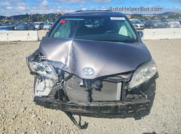 5TDKZ3DC6HS783256 2017 TOYOTA SIENNA Charcoal Դիմացի տեսք