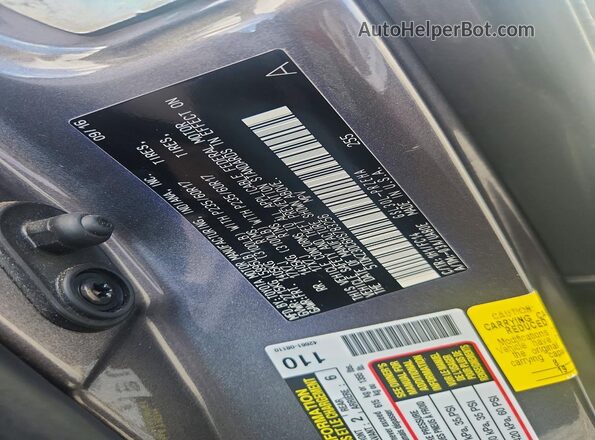 5TDKZ3DC6HS783256 2017 TOYOTA SIENNA Charcoal VIN կոդի պիտակի տեսք