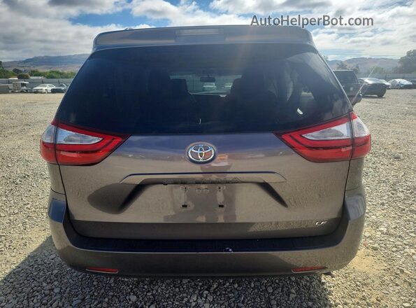 5TDKZ3DC6HS783256 2017 TOYOTA SIENNA Charcoal Հետևի տեսք