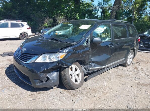 5TDKZ3DC6HS809760 2017 TOYOTA SIENNA Black Передня ліва чверть