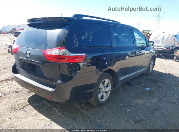 5TDKZ3DC6HS809760 2017 TOYOTA SIENNA Black Задня права чверть