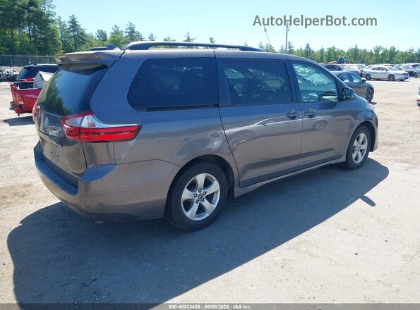 5TDKZ3DC6JS921285 2018 TOYOTA SIENNA Gray Задня права чверть