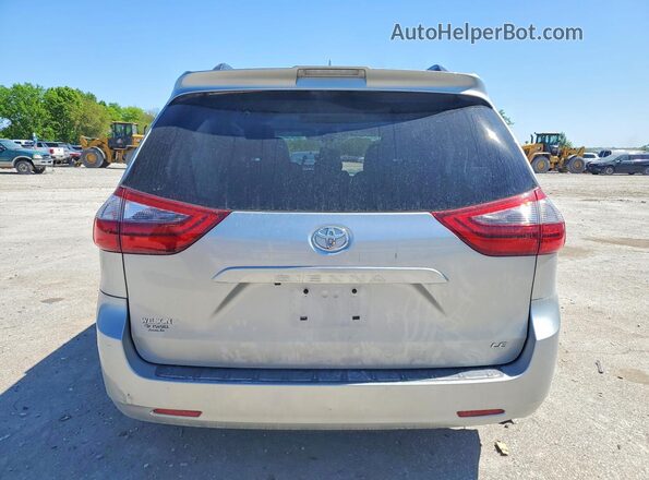 5TDKZ3DC6LS032960 2020 TOYOTA SIENNA Silver უკანა ხედი