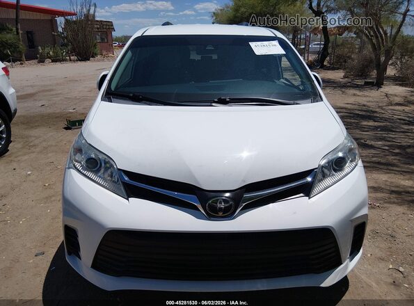 5TDKZ3DC6LS049984 2020 TOYOTA SIENNA White Dashboard view