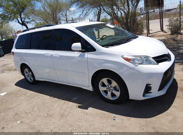 5TDKZ3DC6LS049984 2020 TOYOTA SIENNA White Instrument cluster view
