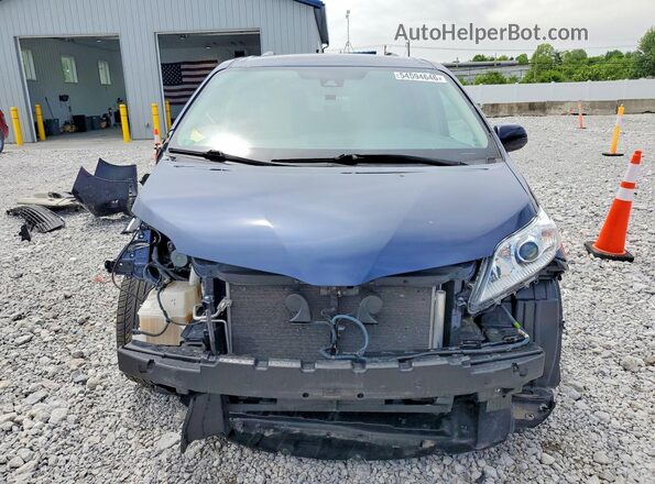 5TDKZ3DC7KS970495 2019 TOYOTA SIENNA Синий Вид спереди