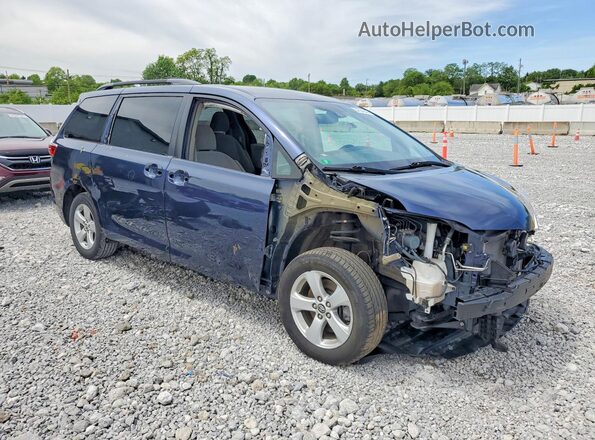 5TDKZ3DC7KS970495 2019 TOYOTA SIENNA Синий Передняя правая четверть