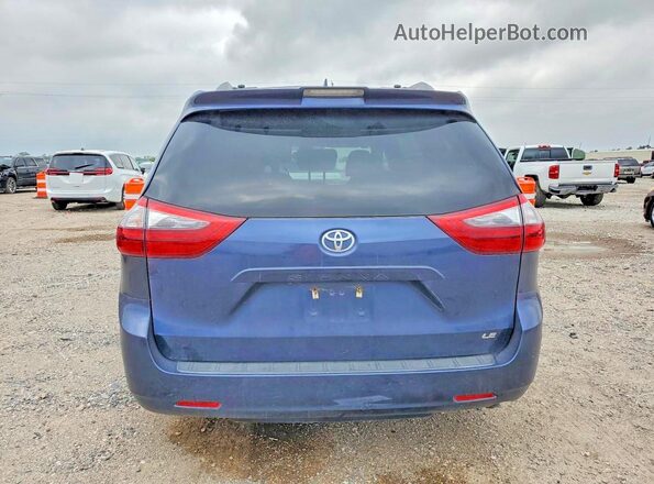 5TDKZ3DC7LS048505 2020 TOYOTA SIENNA Blue Rear view