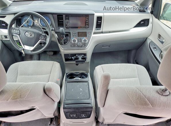 5TDKZ3DC7LS048505 2020 TOYOTA SIENNA Blue Dashboard view