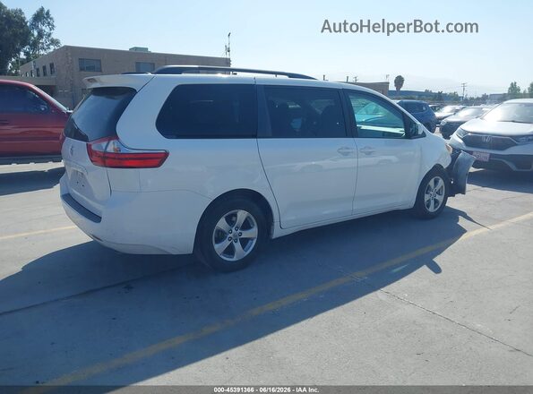 5TDKZ3DC9HS768735 2017 TOYOTA SIENNA White Rear right