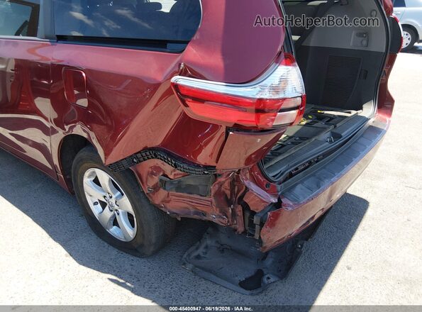 5TDKZ3DC9HS880533 2017 TOYOTA SIENNA Бордовый Вид спереди
