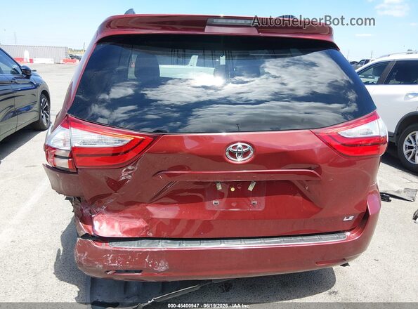5TDKZ3DC9HS880533 2017 TOYOTA SIENNA Бордовый 