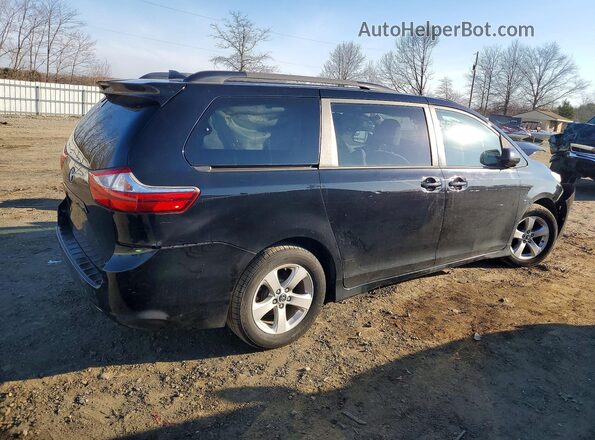 5TDKZ3DC9JS933480 2018 TOYOTA SIENNA Black Հետևի աջ