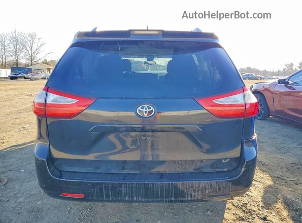 5TDKZ3DC9JS933480 2018 TOYOTA SIENNA Black Հետևի տեսք