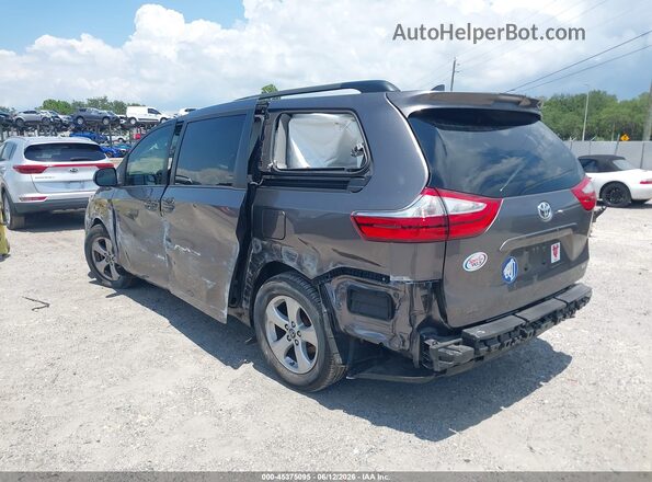 5TDKZ3DC9JS954586 2018 TOYOTA SIENNA Gray Rear left
