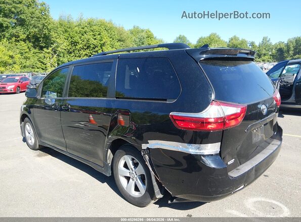 5TDKZ3DC9JS957469 2018 TOYOTA SIENNA Black Հետևի ձախ