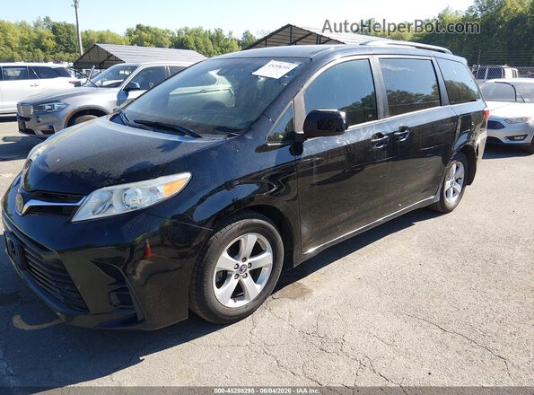 5TDKZ3DC9JS957469 2018 TOYOTA SIENNA Black Առջևի ձախ երեք քառորդ տեսարան