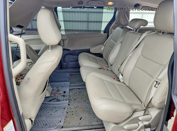 5TDKZ3DC9LS086219 2020 TOYOTA SIENNA Maroon Widok wnętrza z tyłu