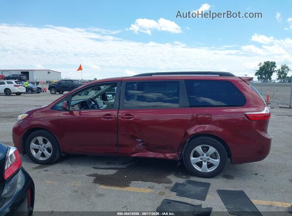 5TDKZ3DCXHS813469 2017 TOYOTA SIENNA Red Widok wnętrza 360 stopni
