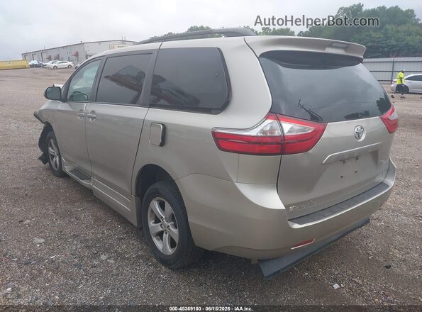 5TDKZ3DCXHS875597 2017 TOYOTA SIENNA Beige უკანა მარცხენა