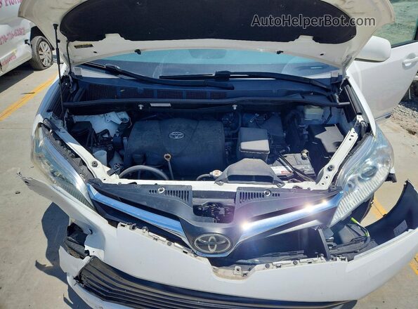 5TDKZ3DCXKS966313 2019 TOYOTA SIENNA White ძრავის განყოფილების ხედი