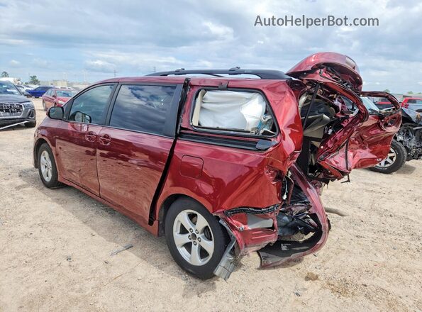 5TDKZ3DCXLS042536 2020 TOYOTA SIENNA Красный Задняя левая четверть