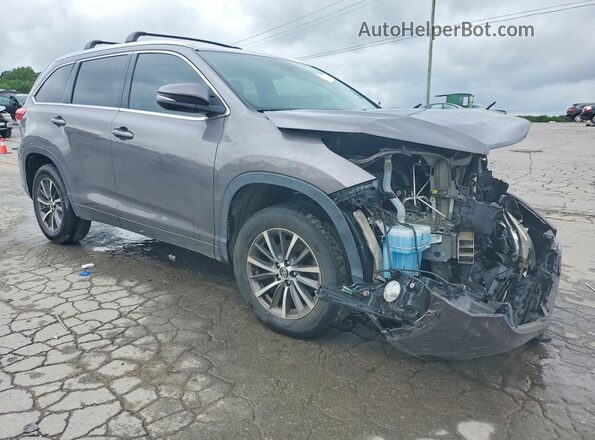 5TDKZRFH0JS532752 2018 TOYOTA HIGHLANDER Gray Առջևի աջ