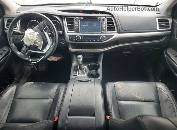 5TDKZRFH0JS532752 2018 TOYOTA HIGHLANDER Gray Առջևի վահանակի տեսք