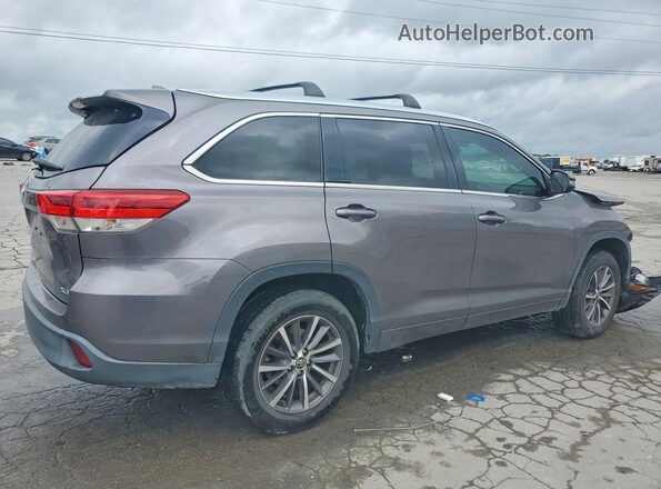 5TDKZRFH0JS532752 2018 TOYOTA HIGHLANDER Gray Հետևի աջ