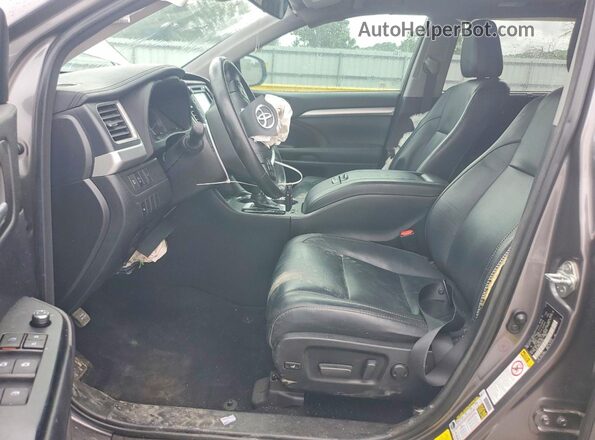 5TDKZRFH0JS532752 2018 TOYOTA HIGHLANDER Gray Սալոնի դիմացի տեսք