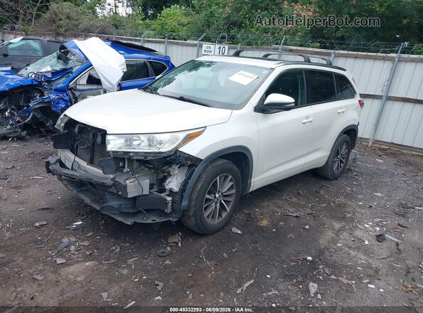 5TDKZRFH0JS539085 2018 TOYOTA HIGHLANDER White Przód lewy
