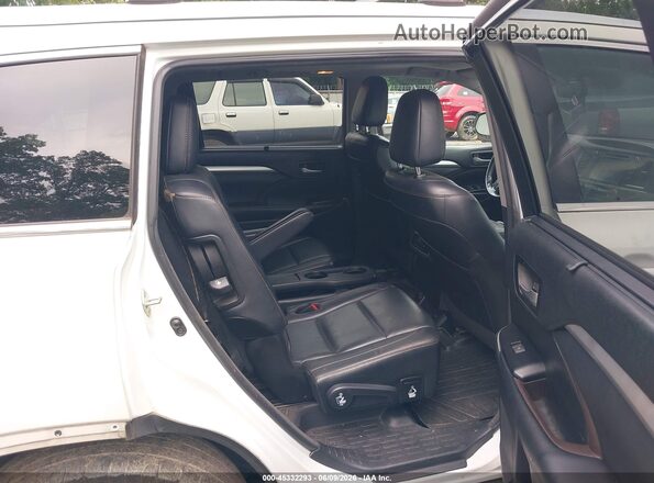 5TDKZRFH0JS539085 2018 TOYOTA HIGHLANDER White Widok naklejki z numerem VIN