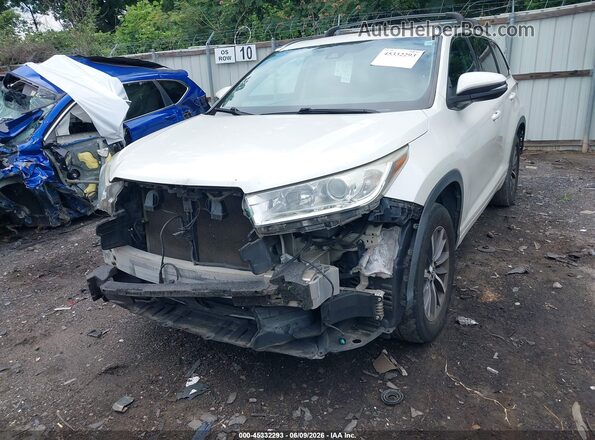 5TDKZRFH0JS539085 2018 TOYOTA HIGHLANDER White Widok z przodu