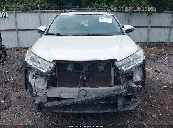 5TDKZRFH0JS539085 2018 TOYOTA HIGHLANDER White Widok zestawu wskaźników