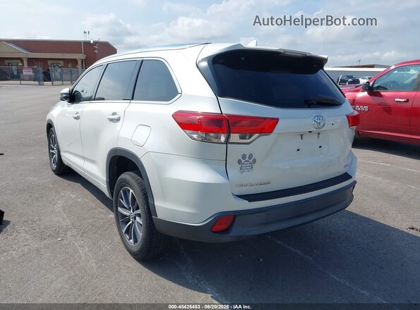 5TDKZRFH1JS544201 2018 TOYOTA HIGHLANDER White Trasero izquierdo